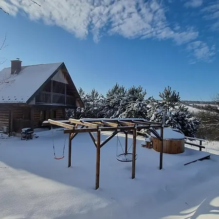 Domek w górach z jacuzzi, balią i basenem * Nowica